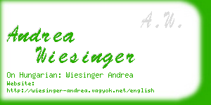 andrea wiesinger business card